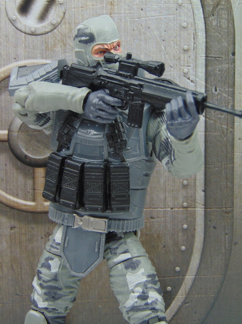 Custom 1:12 Scale Gun G3 Assault Rifle With Scope 3D Print File STL for ...