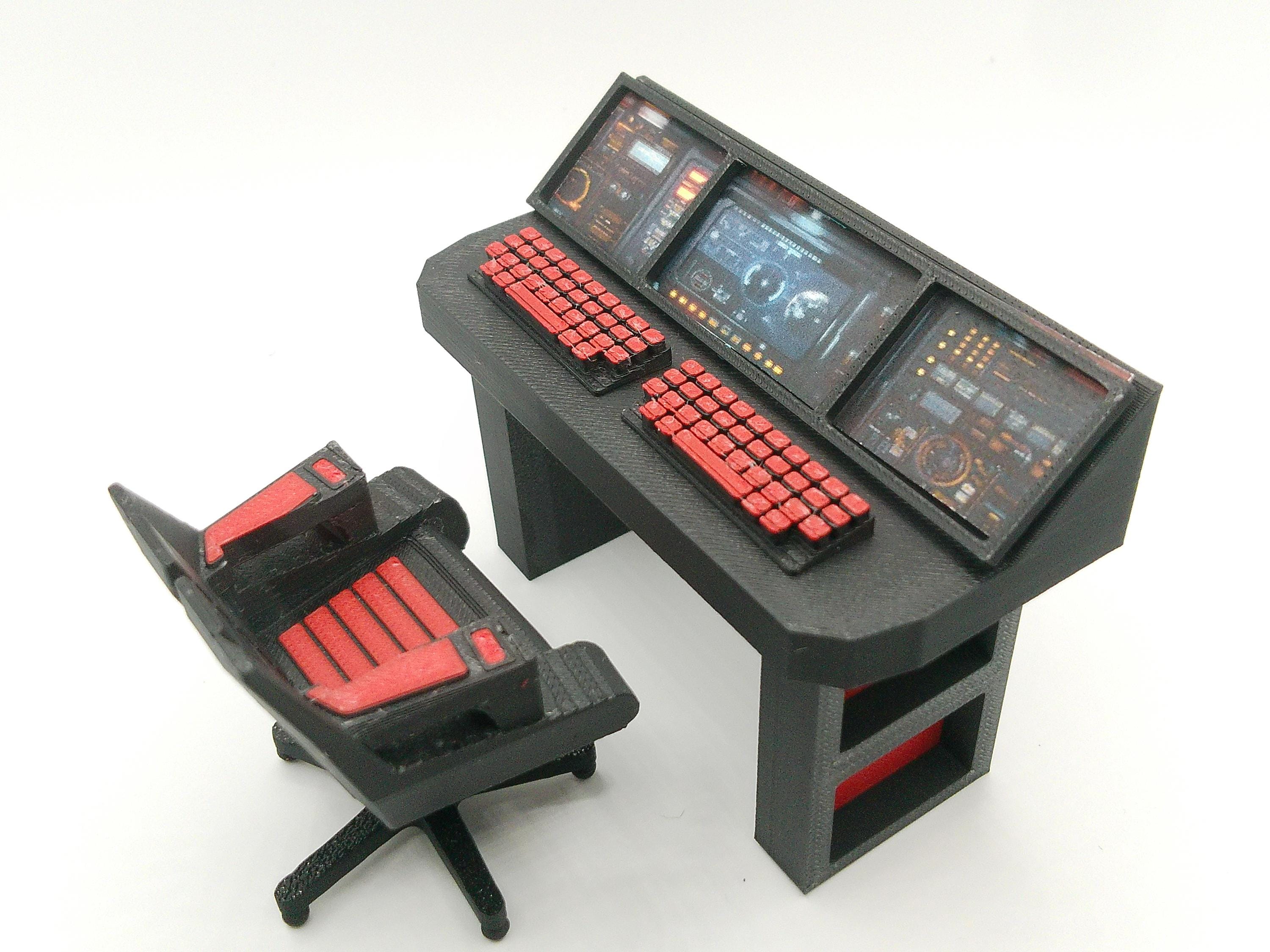 1:18 Scale Red Cobra Mission Control Diorama Set for 3.75