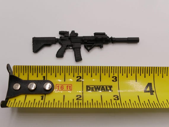 6インチアクションフィギュア用カスタム1/12スケールHK416ライフル