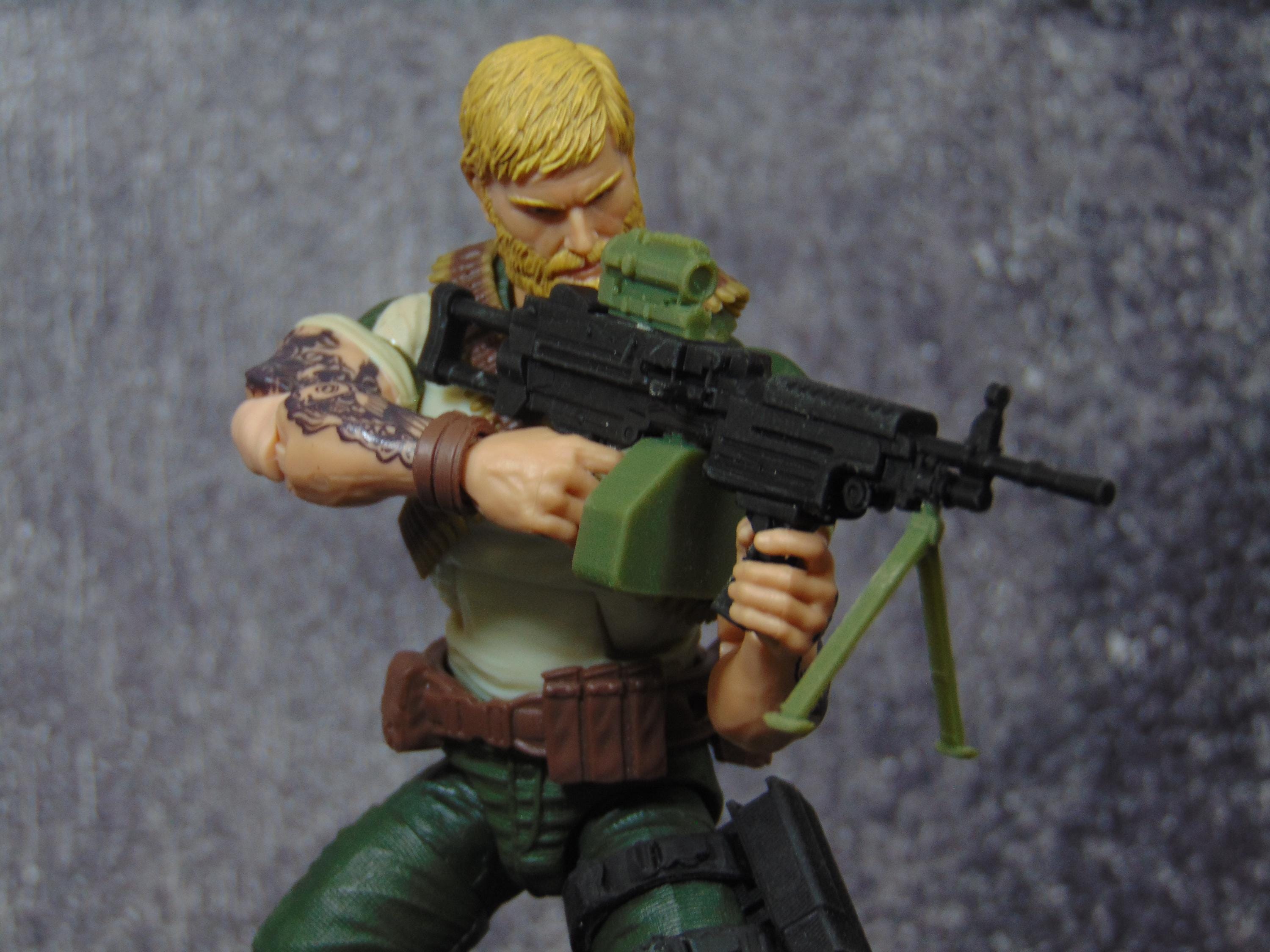 Custom 1:12 Action and Gore Effects Diorama Prop Set Muzzle Flash Blood ...