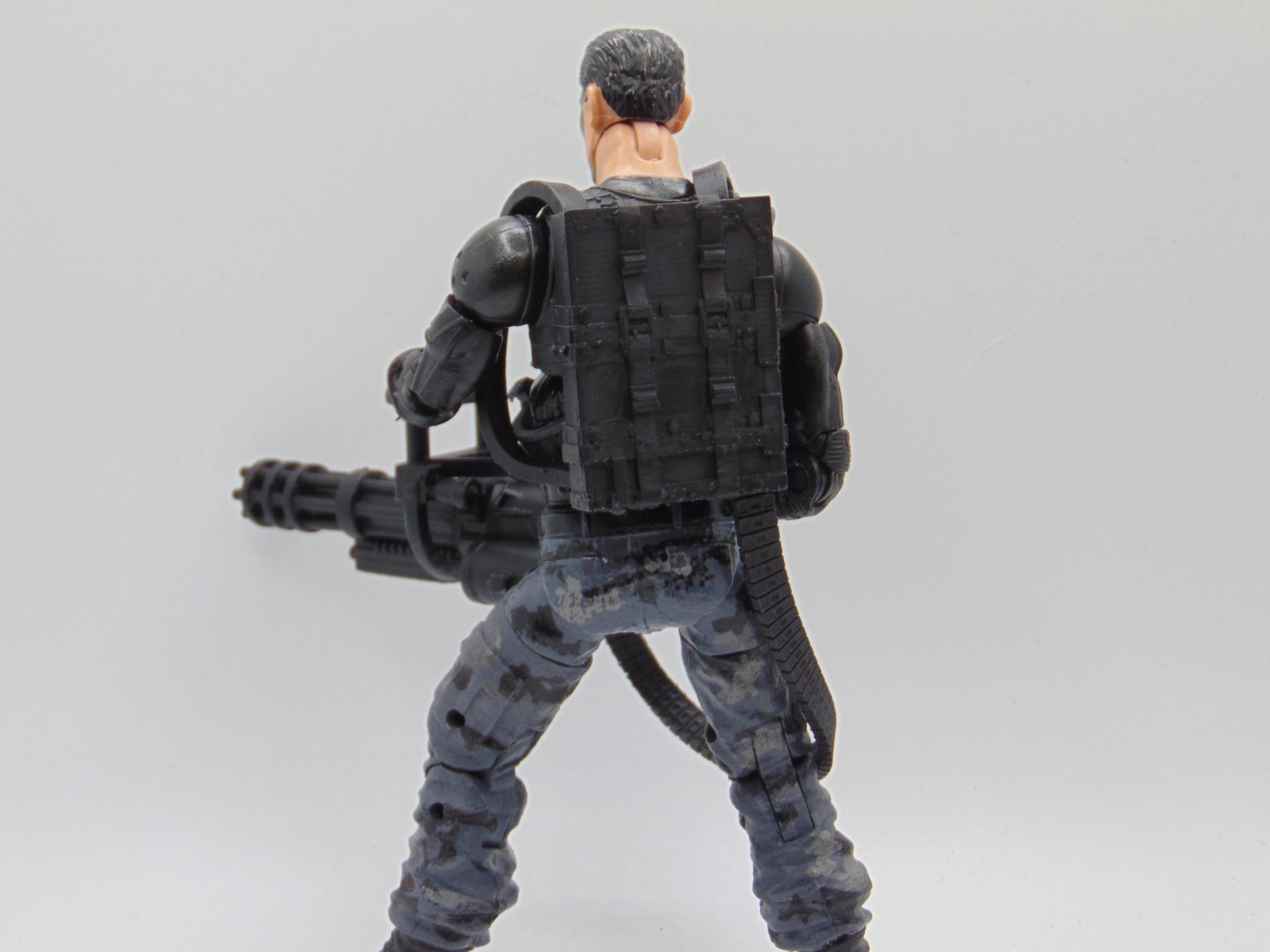 Marvel Rigs Custom 1:12 War Zone Load-out M134 Minigun Gatling Rig Set for 6 ...