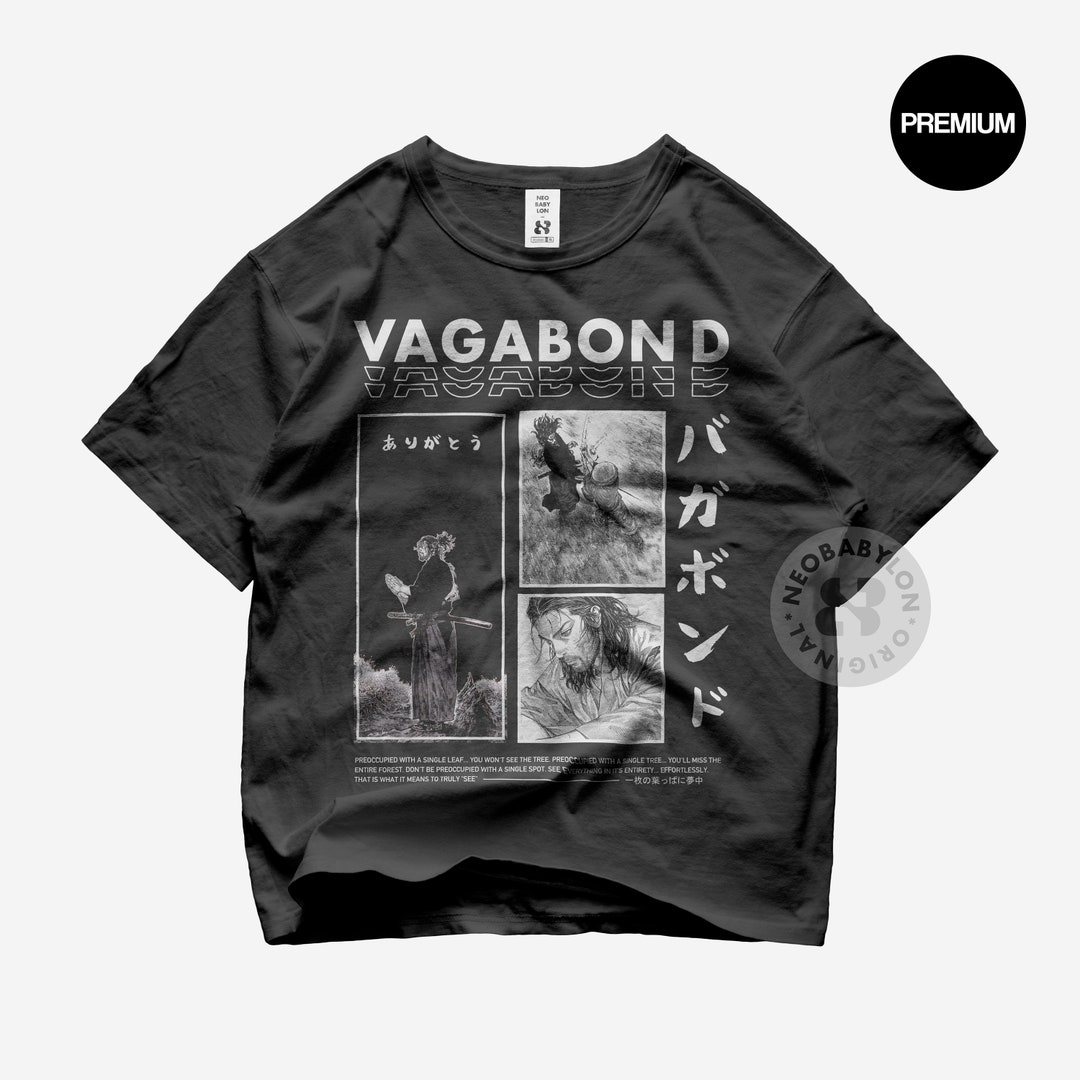 Vagabond Manga Shirt, Musashi Miyamoto, Japanese Streetwear - Etsy