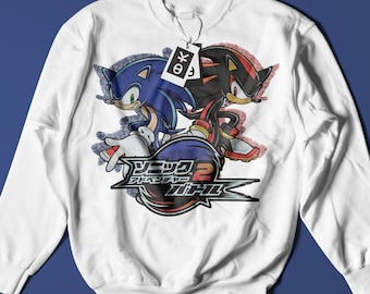 Pull Capuche Shadow Sweat à Capuche Sonic The Hedgehog Shadow - 60% Coton 40% Polyester - Cadeau Gamer Hoodie Sonic The Hedgehog