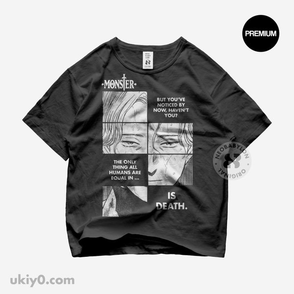 Limited Shirt Monster Naoki Urasawa - Monster Manga - Johan Liebert - Kenzo Tenma Tee - Monster Anime