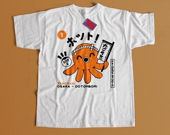 Octopus kok / Chibi shirt / Japanse Streetwear / Unisex