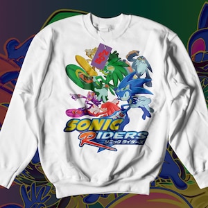 Hedgehog Japanese Sweatshirt, Sonic Riders Sweatshirt, Harajuku style