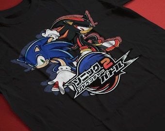 ソニックアドベンチャー Tシャツ ハリネズミの日本のシャツ、ソニック アドベンチャー 2