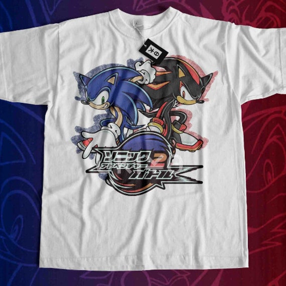 【新品未使用】ソニック×Dream Cast アニメTシャツ 2XL ハリネズミの日本のシャツ、ソニック アドベンチャー 2