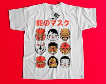 Japan funny faces shirt, Japanese shirt, harajuku style