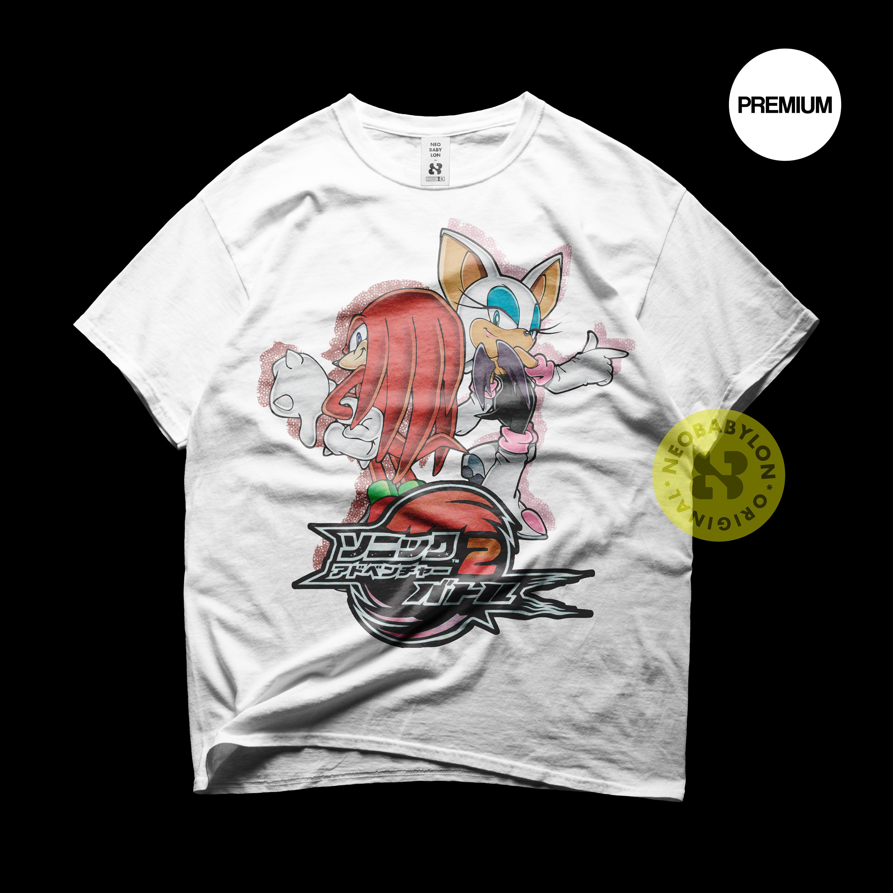 Hedgehog Japanese Shirt, Sonic Adventure 2, Dreamcast Hedgehog Japanese Shirt, Sonic Adventure 2, Dreamcast