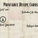 thumbnail image 2 of Vintage Style 6x4 Inch Blank Recipe Cards - Set Of 6 - Unbranded, All Occasions 2 of 5