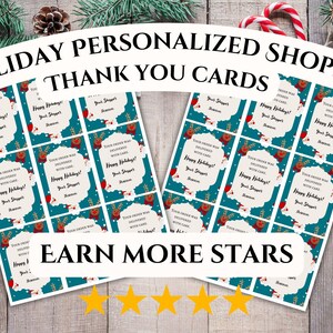 PRINTABLE Holiday Themed Thank You Card for Customer, Shopper, Delivery Driver, Grocery Shopper, Customer appreciation, Grocery Service, Gig