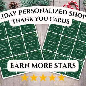PRINTABLE Holiday Themed Thank You Card for Customer, Shopper, Delivery Driver, Grocery Shopper, Customer appreciation, Grocery Service, Gig