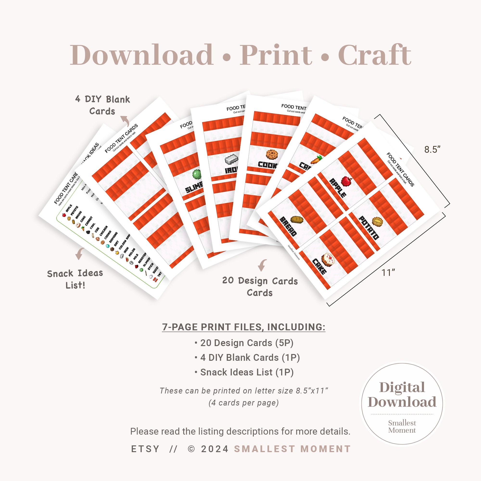 20 Mining-Themed Tent Cards