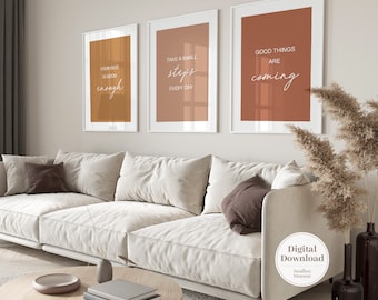 Inspirational Quote Prints Set: Motivational Office Decor (Digital Download)