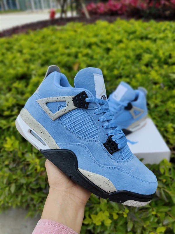 blue custom jordan 4