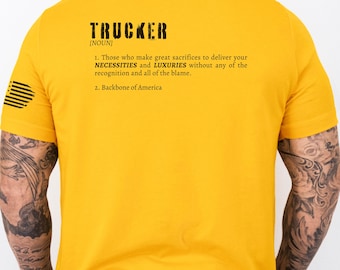 Trucker Shirt, Truck Driver Definition, Funny Trucker Shirt, Trucking life shirt, Trucker Dad Gift, Flatbed Tanker Hazmat, gift for truckers