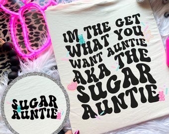 Funny Aunt Shirt, Sugar Auntie Comfort Colors Tee, The Favorite Aunt, Cute Aunt Shirt, Cool Aunt, Auntie Shirt, Best Aunt, Gift for Aunt