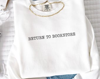 Comfort Colors Book Sweatshirt, Bookish Sweater, Funny Reading Shirt, Bookstore Lover, Book Lover Gift, Reader Bookworm Crewneck