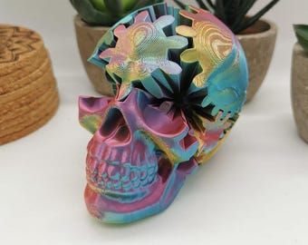 Gear Skull Fidget - the mechanical skull | Desk toy | Desktop Toy | Gear Fidget | Gear Skull | Gear Skull