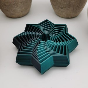 Nebula Fidget Star - den fraktala stjärnformade fidgetleksaken | geometrisk fidget | tonad färg | sensorisk skrivbordsleksak |