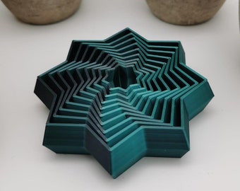 Nebula Fidget Star - the fractal star-shaped fidget toy | geometric fidget | gradient color | sensory desk toy |