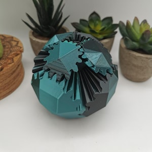Gear Rhombo - diamond-shaped gear ball | Desk toy | Desktop Toy | Gear Fidget | Gear Ball | Gear Ball