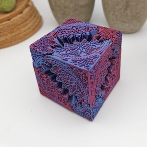 Cubo ingranaggio celtico - Il cubo ingranaggio con simboli celtici | Cubo ingranaggio | Giocattolo Fidget | Cubo ingranaggio | Cubo rotante