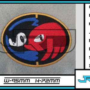 Sonic and knuckles Embroidery File