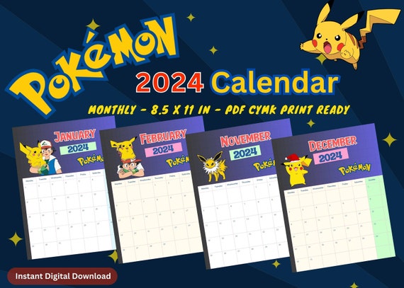 Calendar 2024 Pokémon