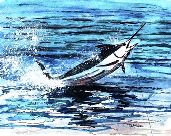 White Marlin Fight
