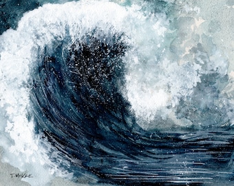 Crashing Blue Water