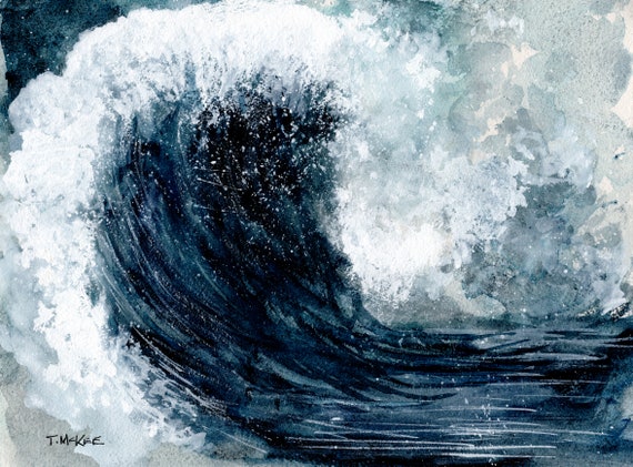 Crashing Blue Water