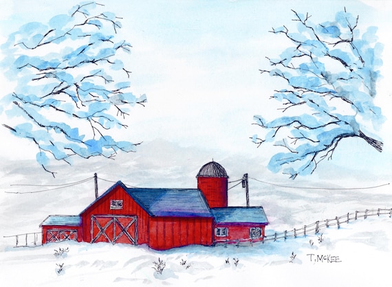 Snowy Views on the Prairie