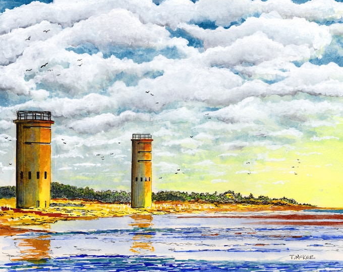 Featured listing image: Delaware WWII Watch Towers at Sunrise