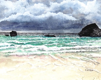 Stormy Horseshoe Bay, Bermuda