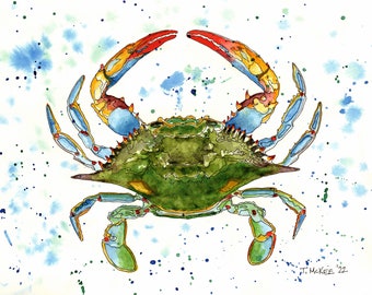 Drifting Blue Crab