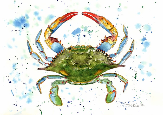 Drifting Blue Crab