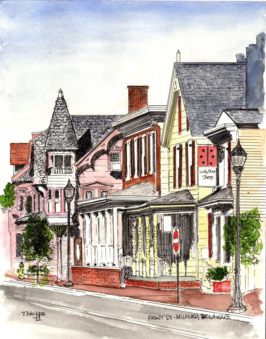 Milford Delaware Landmarks, Delaware Wall Decor, Delaware Landmarks