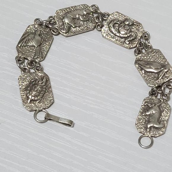 Vintage Sterling Silver Animal Motif Boho Native Western Chain