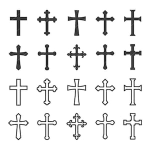 Cross svg file/ Cross clipart/ Crosses svg file/ Halloween svg/ Christian svg/ Catholic svg/ Cross silhouette/ Cross cricut/ Cross cut file