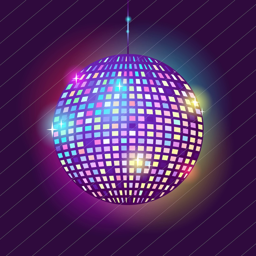 Disco Ball Svg, Party Svg File, Dance Svg, Shine Svg, Ball Svg, Star