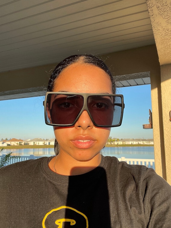 Big rectangle cheap sunglasses