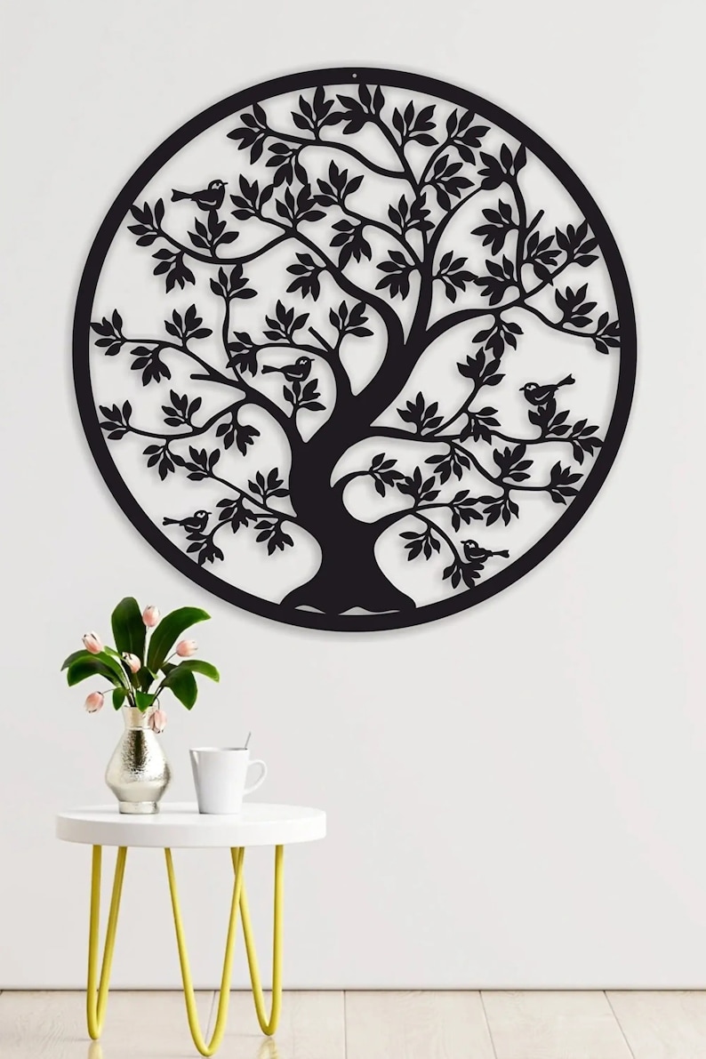 Tree of Life Tree of Life Wall Art Wall Hangings Wooden Etsy