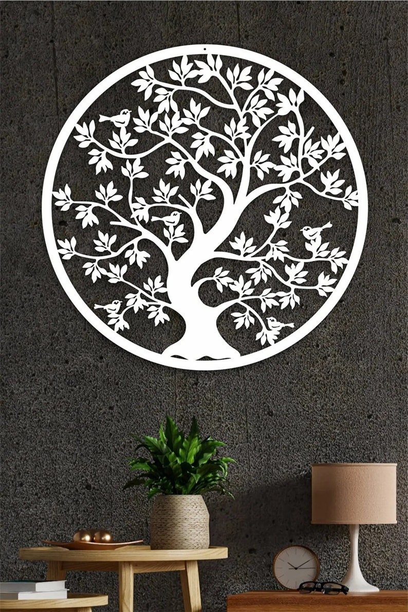 Tree of Life Tree of Life Wall Art Wall Hangings Wooden Etsy