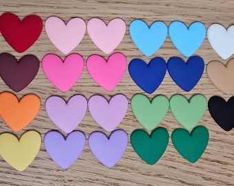 XL Matte Hearts Cabs/Cabochons