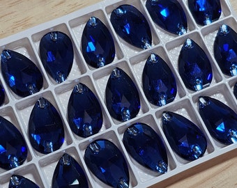 Sapphire K9 AAAA Quality Crystal/Teardrop/Flatback/Sew On