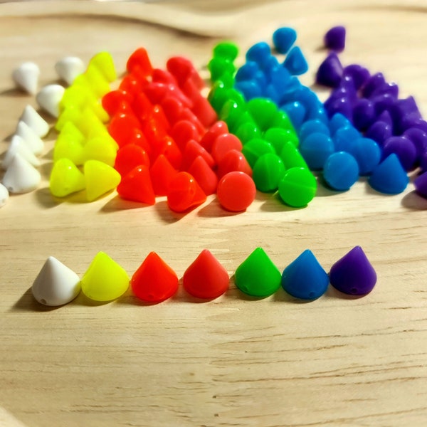 Colored Spike Beads