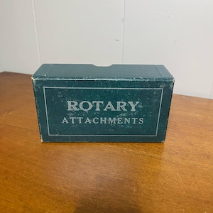 Vintage Sewing Machine Greist Rotary Attachments and box - Kenmore