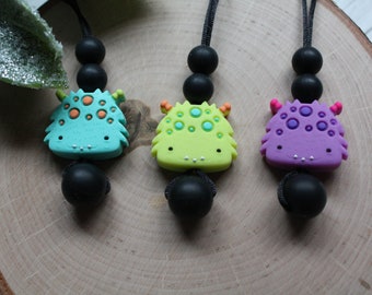 Monster Fidget Necklace - Stim Necklace - Sensory Necklace